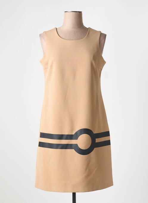 Robe mi-longue beige HIPPOCAMPE pour femme