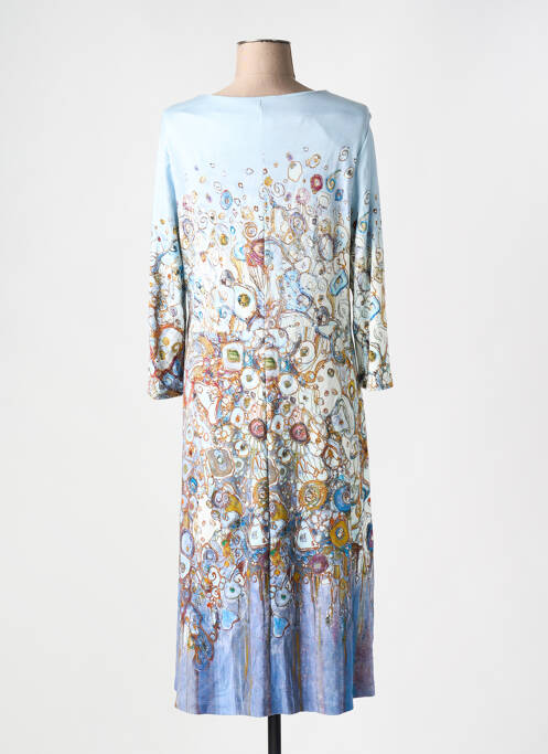 Robe mi-longue bleu DOLCEZZA pour femme