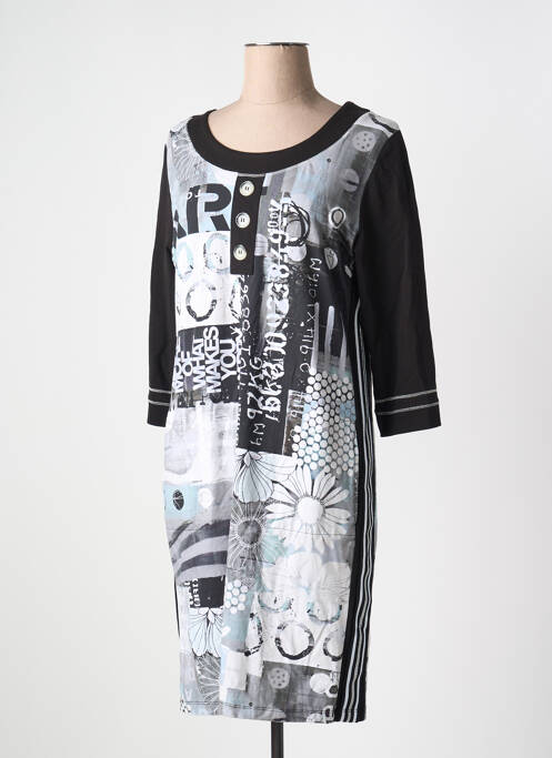 Robe mi-longue gris DOLCEZZA pour femme