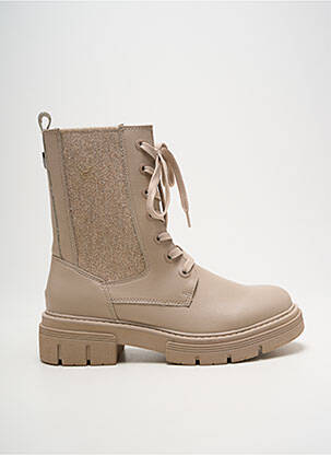 Bottines/boots matière lisse talon de 4 à 6cm beige MARCO TOZZI femme