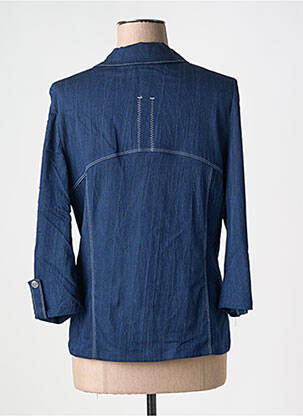 Veste casual col chemisier bleu IMPULSION femme