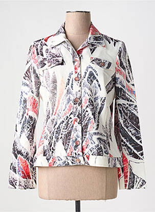 Veste casual finition intérieure doublée blanc GUY DUBOUIS femme