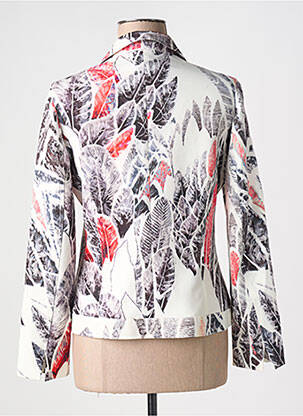 Veste casual finition intérieure doublée blanc GUY DUBOUIS femme