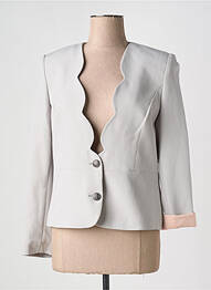 Veste casual finition intérieure doublée gris FRANCE RIVOIRE femme