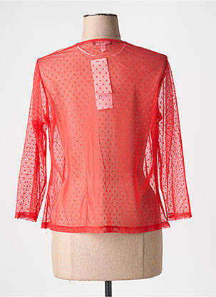Boléro légère et transparente rouge GUY DUBOUIS femme