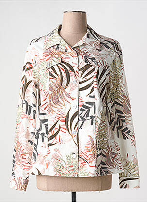 Veste casual col chemisier blanc GUY DUBOUIS femme