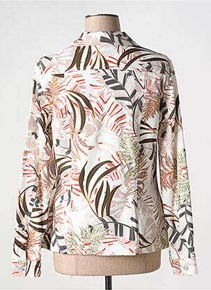 Veste casual col chemisier blanc GUY DUBOUIS femme