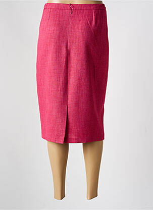 Jupe mi-longue taille normale rose GUY DUBOUIS femme