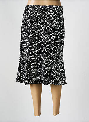 Jupe mi-longue taille normale noir GUY DUBOUIS femme