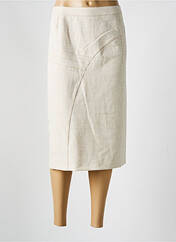 Jupe mi-longue beige GUY DUBOUIS pour femme seconde vue