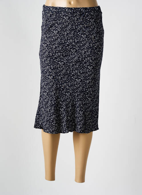 Jupe mi-longue bleu GUY DUBOUIS pour femme