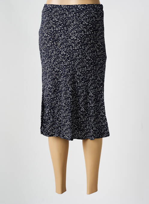 Jupe mi-longue bleu GUY DUBOUIS pour femme