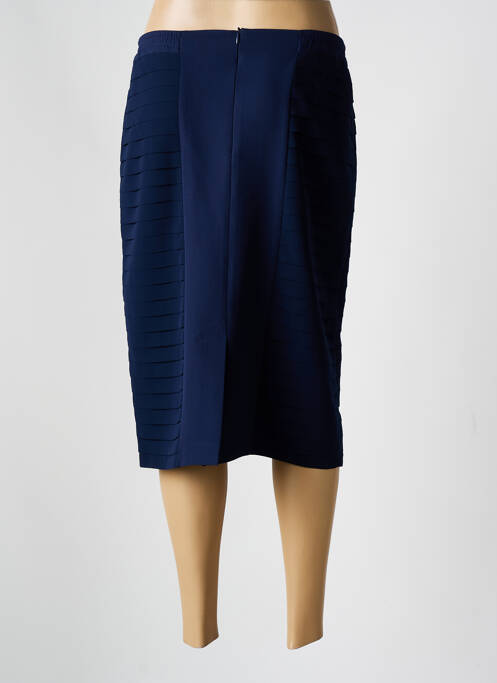 Jupe mi-longue bleu GUY DUBOUIS pour femme