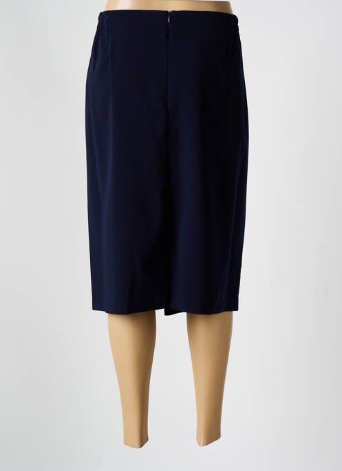 Jupe mi-longue bleu GUY DUBOUIS pour femme