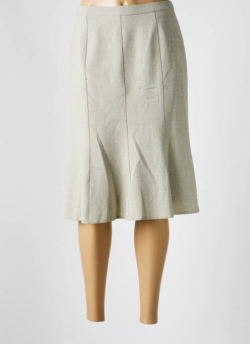 Jupe mi-longue gris GUY DUBOUIS pour femme