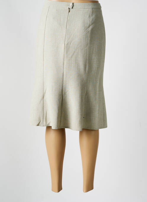 Jupe mi-longue gris GUY DUBOUIS pour femme