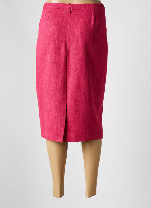 Jupe mi-longue rose GUY DUBOUIS pour femme