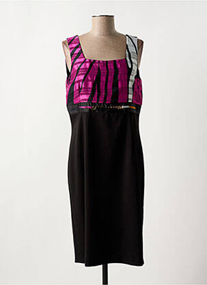 Robe mi-longue sans manche sans manche noir GREGORY PAT femme