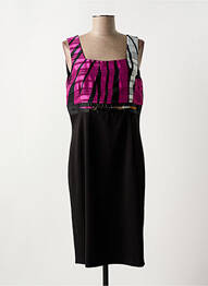Robe mi-longue sans manche sans manche noir GREGORY PAT femme