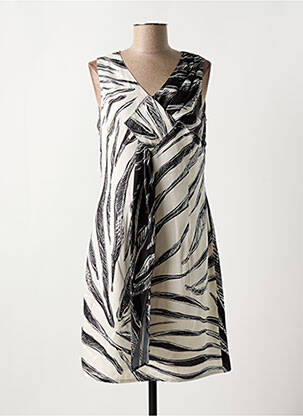 Robe mi-longue sans manche sans manche noir MERI & ESCA femme