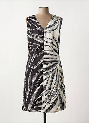 Robe mi-longue sans manche sans manche noir MERI & ESCA femme