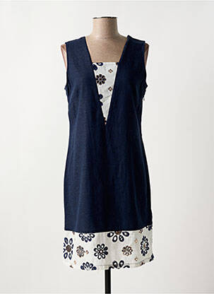 Robe mi-longue sans manche sans manche bleu MERI & ESCA femme