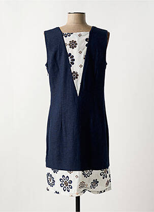 Robe mi-longue sans manche sans manche bleu MERI & ESCA femme