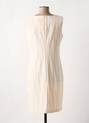 Robe mi-longue sans manche sans manche beige GUY DUBOUIS femme