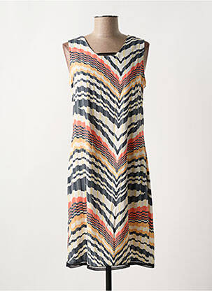 Robe mi-longue sans manche sans manche beige MERI & ESCA femme