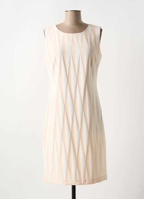 Robe mi-longue beige FRANCE RIVOIRE pour femme