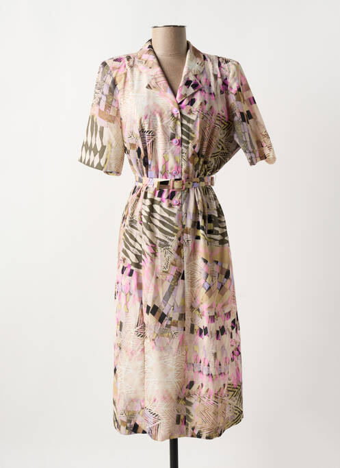 Robe mi-longue beige GUY DUBOUIS pour femme