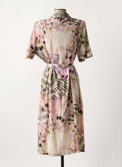 Robe mi-longue beige GUY DUBOUIS pour femme