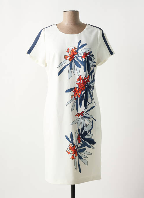 Robe mi-longue blanc GUY DUBOUIS pour femme