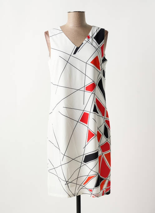 Robe mi-longue blanc MERI & ESCA pour femme