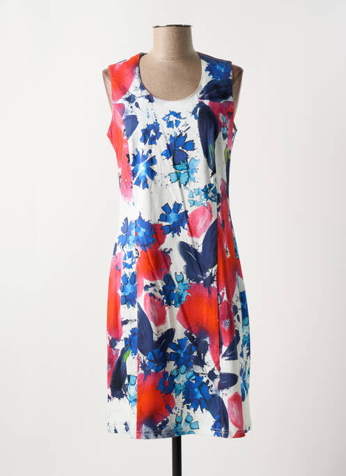 Robe mi-longue bleu GUY DUBOUIS pour femme