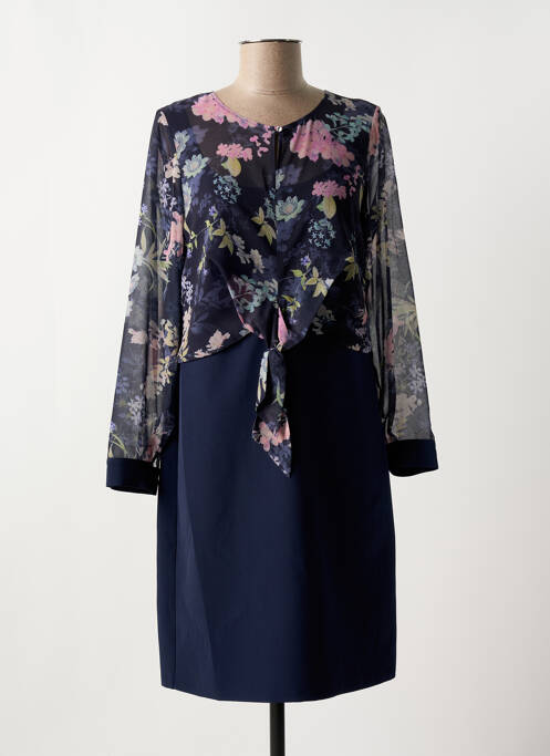 Robe mi-longue bleu IMPULSION pour femme