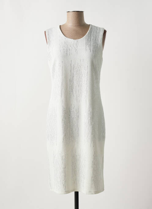 Robe mi-longue argent GUY DUBOUIS femme