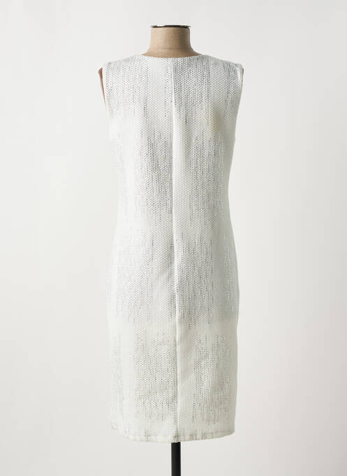 Robe mi-longue argent GUY DUBOUIS femme