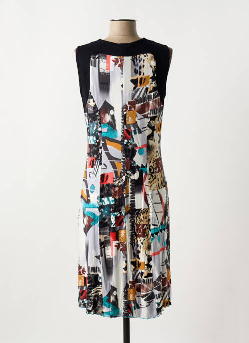 Robe mi-longue noir GUY DUBOUIS pour femme