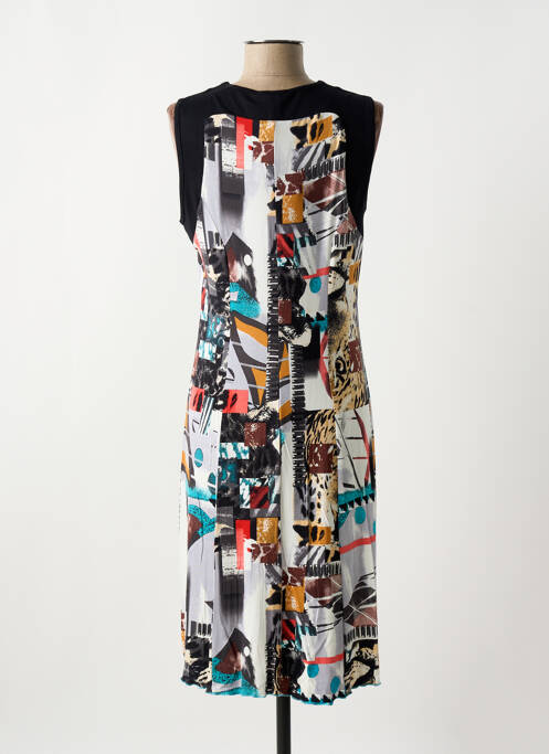 Robe mi-longue noir GUY DUBOUIS pour femme