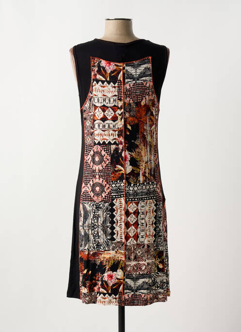 Robe mi-longue noir GUY DUBOUIS pour femme