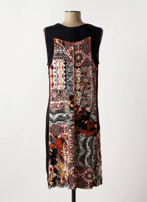 Robe mi-longue noir GUY DUBOUIS pour femme