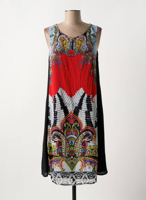 Robe mi-longue noir GUY DUBOUIS pour femme