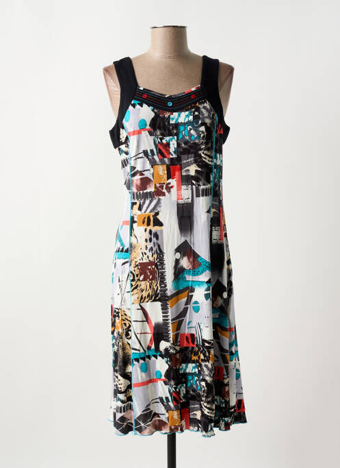 Robe mi-longue noir LISA CHESNAY pour femme