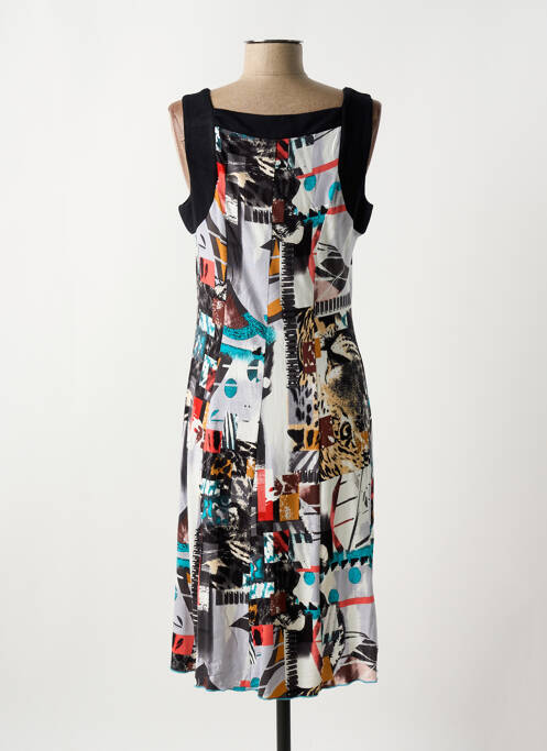 Robe mi-longue noir LISA CHESNAY pour femme