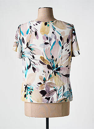 Blouse imprimé fantaisie manches courtes beige GUY DUBOUIS femme