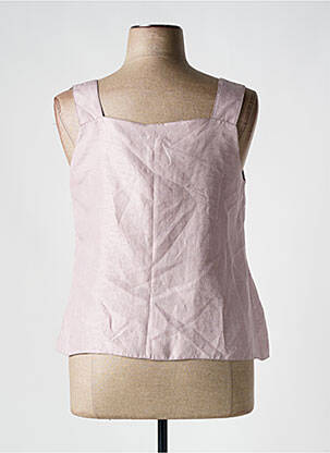 Top coupe cintrée sans manche violet FRANCE RIVOIRE femme