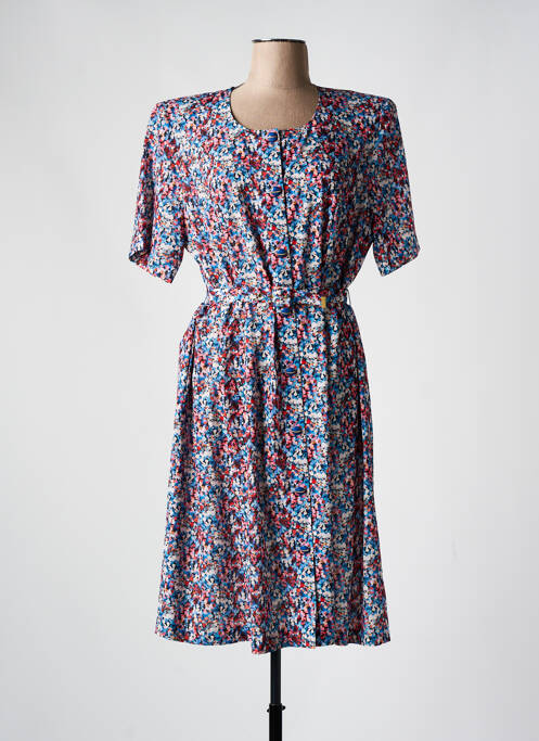 Robe mi-longue bleu GUY DUBOUIS pour femme