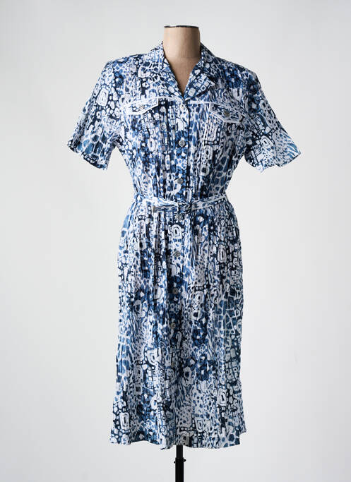 Robe mi-longue bleu GUY DUBOUIS pour femme