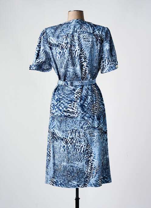 Robe mi-longue bleu GUY DUBOUIS pour femme